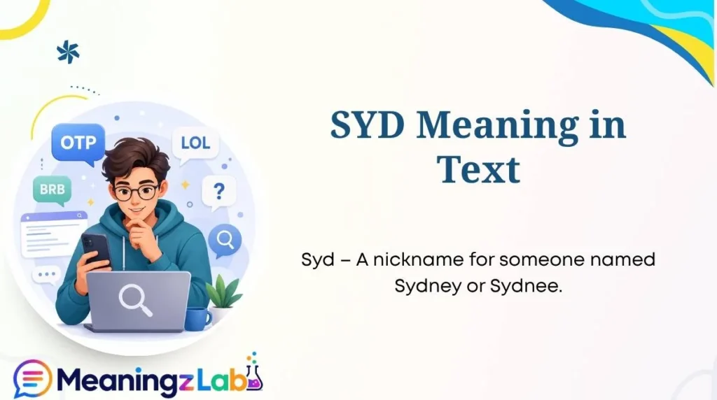 SYD Meaning in Text