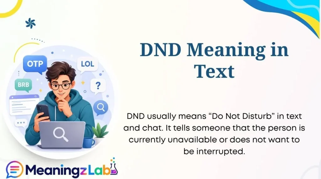 DND Meaning in Text