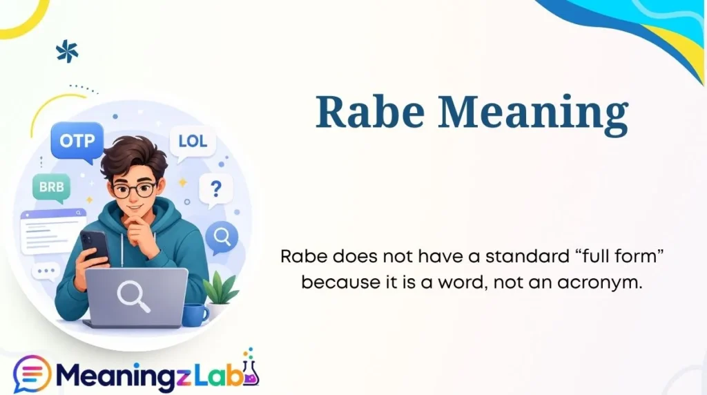 Rabe Meaning