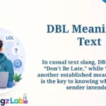 DBL Meaning in Text
