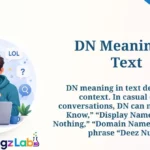 DN Meaning in Text