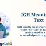 IGH Meaning in Text