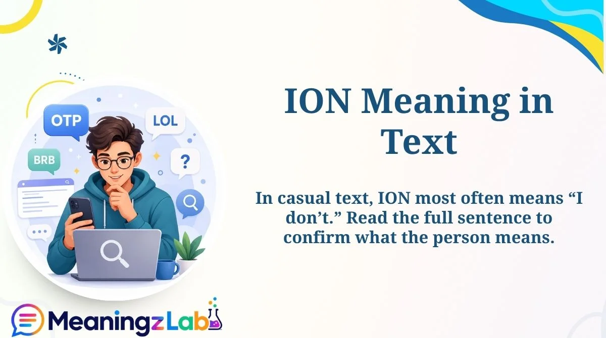 ION Meaning in Text