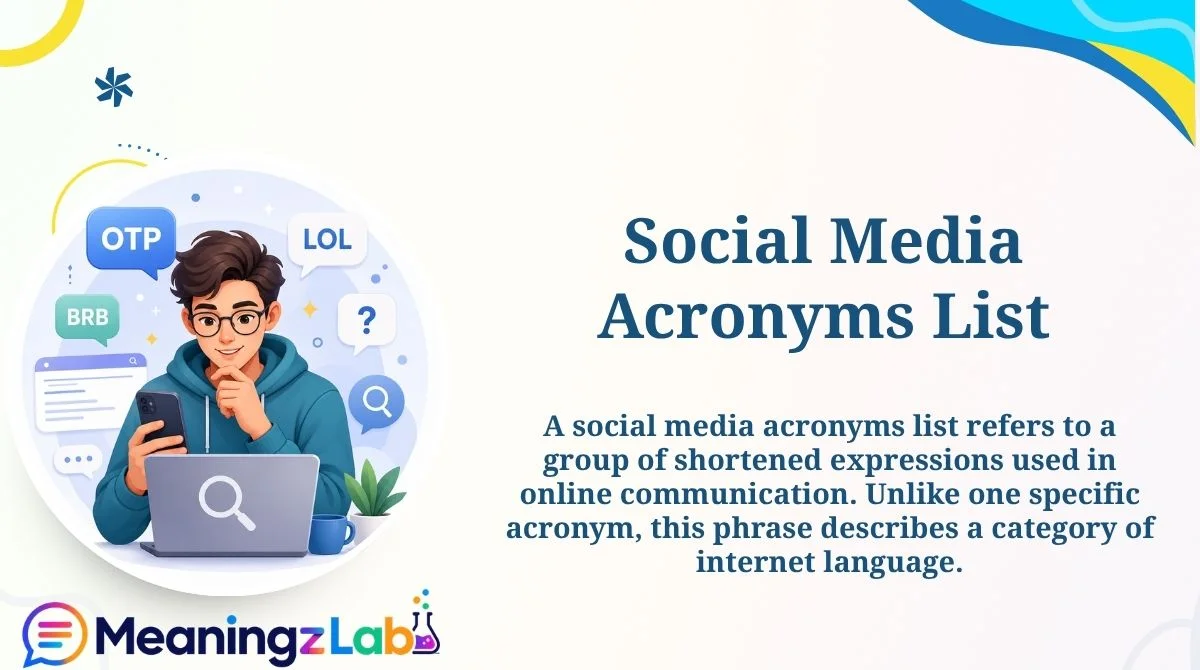 Social Media Acronyms List
