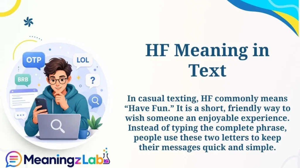 HF Meaning in Text