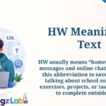 HW Meaning in Text