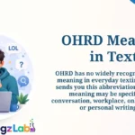 OHRD Meaning in Text