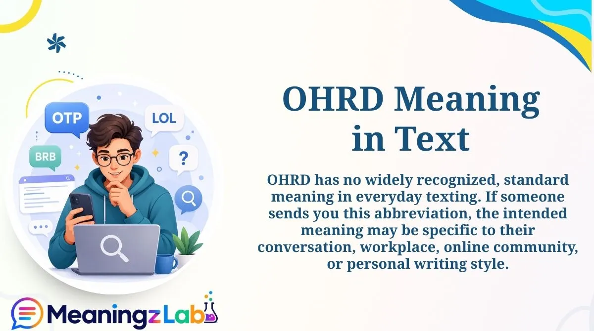 OHRD Meaning in Text